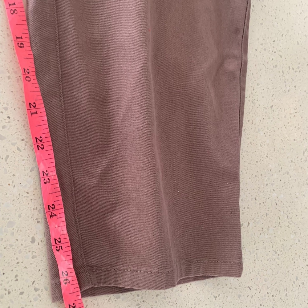 Pact Womens XXXL Organic Cotton Stretch Twill Straight Leg Pants Mauve Brown - Picture 8 of 8
